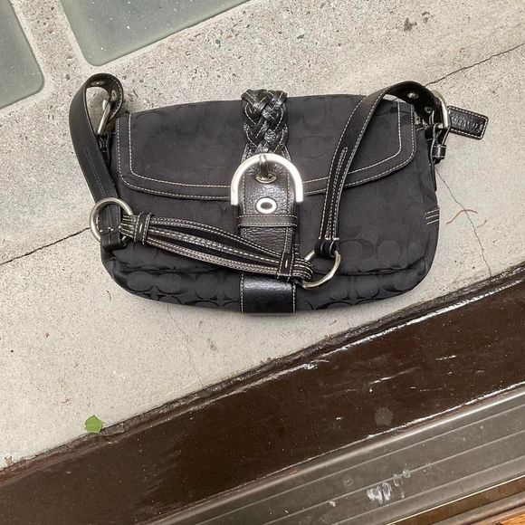 COACH - Y2K Black Braided Soho Satchel - Picture 2 of 5